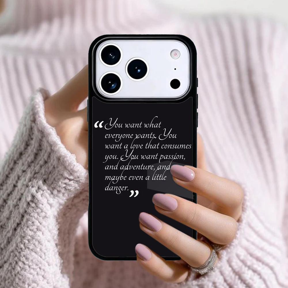 Чехол для телефона с цитатами из Дневников вампира для Apple iPhone 17 Air 16E 15 14 Plus 13 12 11 Pro Max Mini Funda Cover