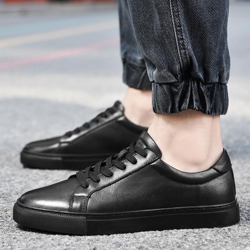 Модные кроссовки, мужская обувь, повседневная обувь из натуральной кожи, большие размеры 48, 49, обувь из коровьей кожи, новинка 2024 года