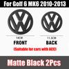 For VolkswagenMK6 1/2Pcs Car Front Bonnet Grill Badge Rear Trunk Emblem Logo Cover Not Affect ACC For Volkswagen VW Golf 6 MK6 2010 2011 2012 2013