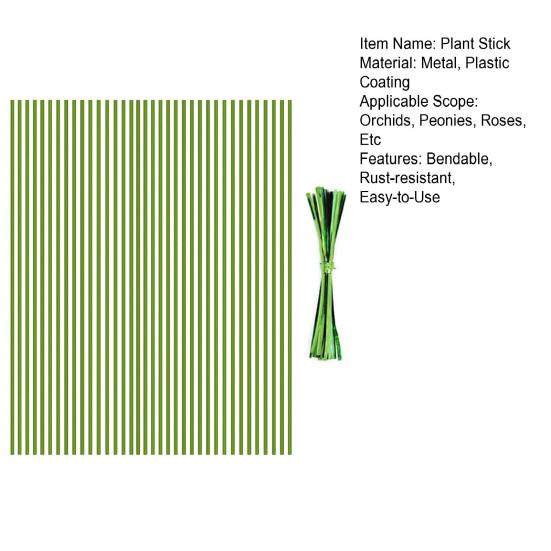 20 шт. гибкие опоры для растений с одним стеблем металлические опоры для роста растений для орхидей пионов роз горшечных растений