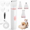 Sazuik Electric Pet Clippers for Dogs and Nail Paw and Full Body USB for Dogs and Includes Japanese Instruction Manual Cats, Trimmer, Pads, Face,