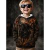 Halloween Boys' 3D Graphic Skull Hoodie Pullover Long Sleeve Spring Autumn Sports Fashion Streetwear Kids Hooded Casual