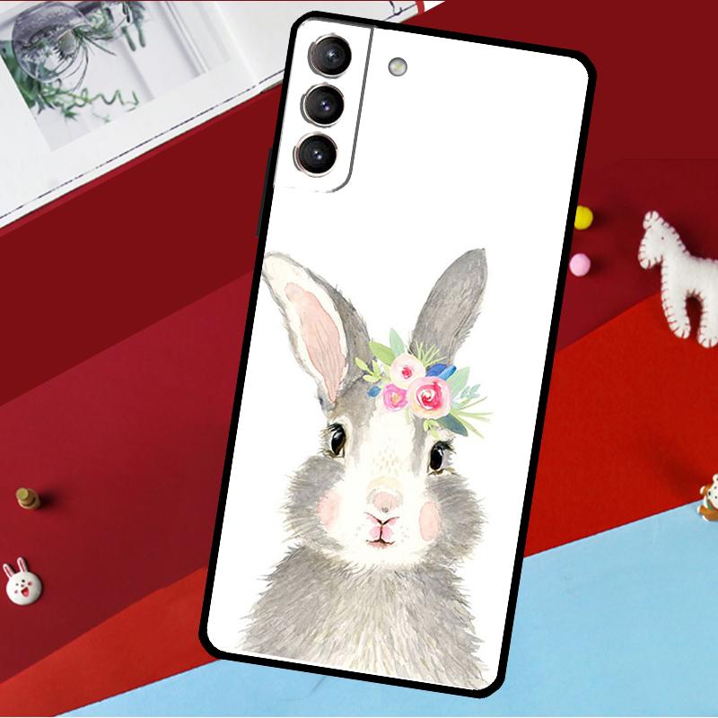 Милый Заяц Кролик Чехол Для Samsung Galaxy S25 S23 S22 S20 S24 Ultra S9 S10 Plus S21 FE S25 FE Чехол Для Телефона