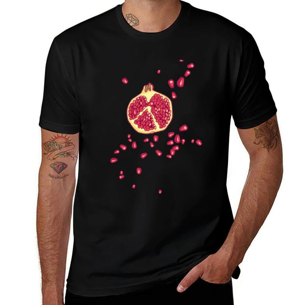 pomegranate pattern T-Shirt anime t shirts for man man tshirt mens graphic t shirts T-Shirt