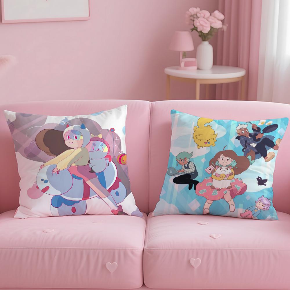 Чехол на подушку B-Bee и P-Puppycat, короткий плюш, двусторонняя печать, машинная стирка дома, зимняя наволочка