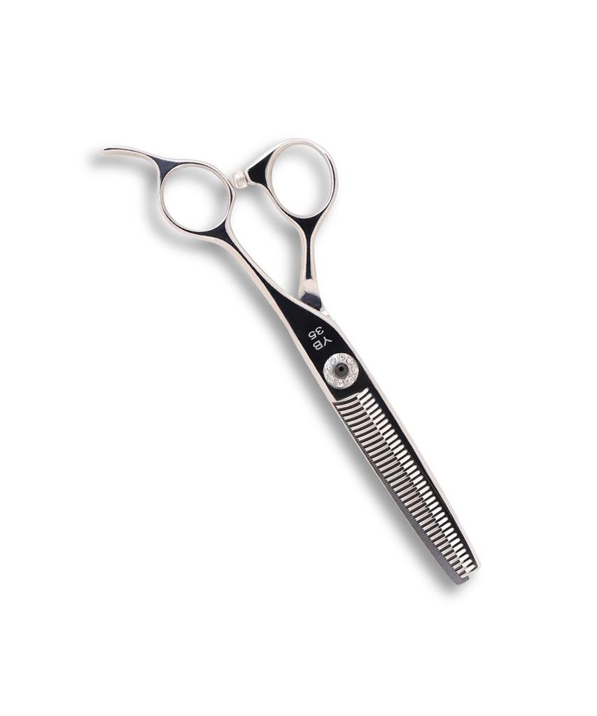 Korean-made Premium Professional Salon Thinning Scissors YB-35 (Thinning Scissors) Crafted by a Master Scissor Master + Storage Pouch