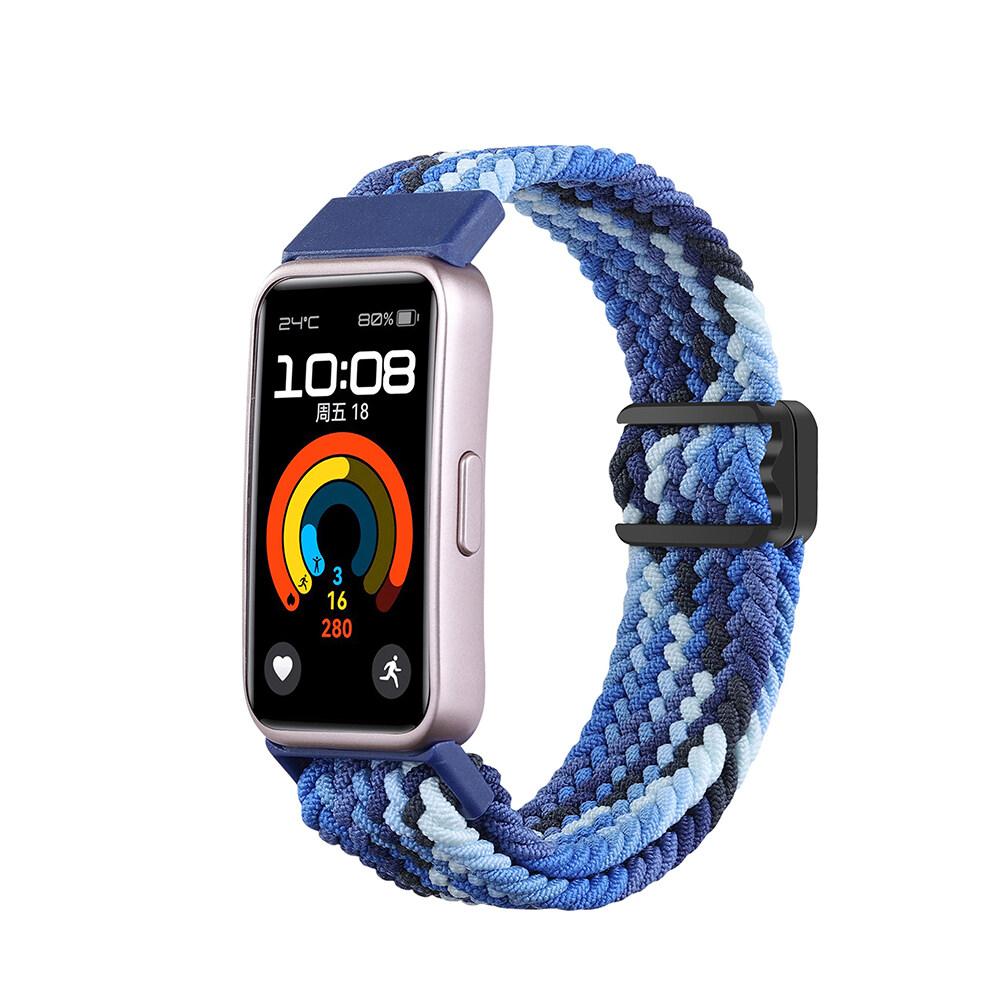 Плетеный ремешок для Huawei Band 9, регулируемый и эластичный нейлоновый ремешок для женщин и мужчин, сменный ремешок для Huawei Smart Band 8
