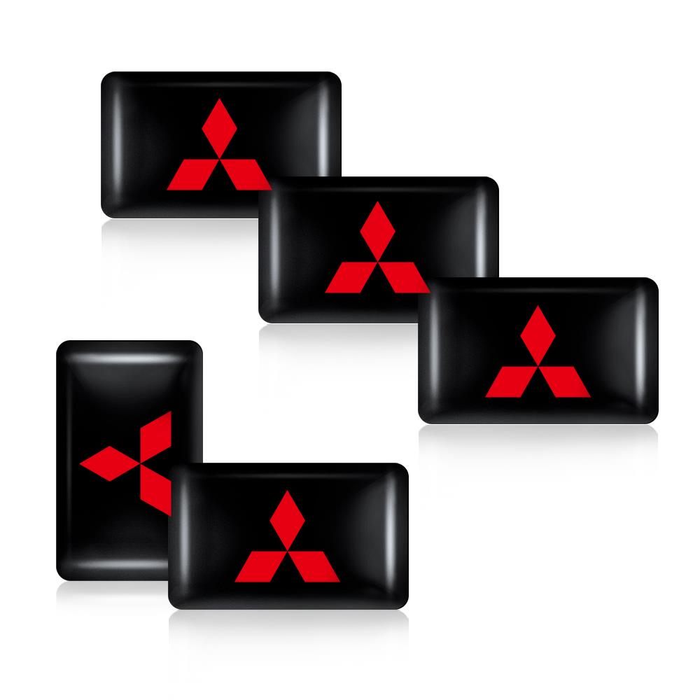knpc3 10/20PC Car Styling 3D Epoxy Decoration Emblem Sticker Decal Accessories For Mitsubishi 9 Ralliart X EX ASX L200 Colt Outlander