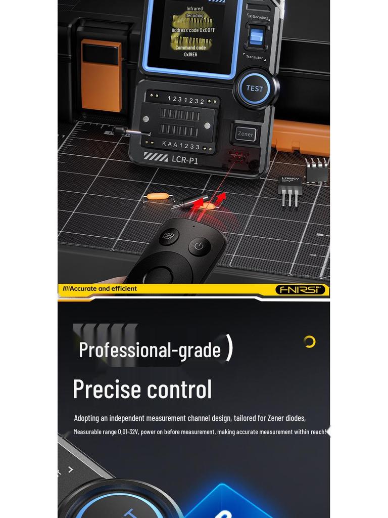 Многофункциональный тестер транзисторов LCR-P1: Конденсатор, Резистор, МОП-транзистор, Триодный детектор