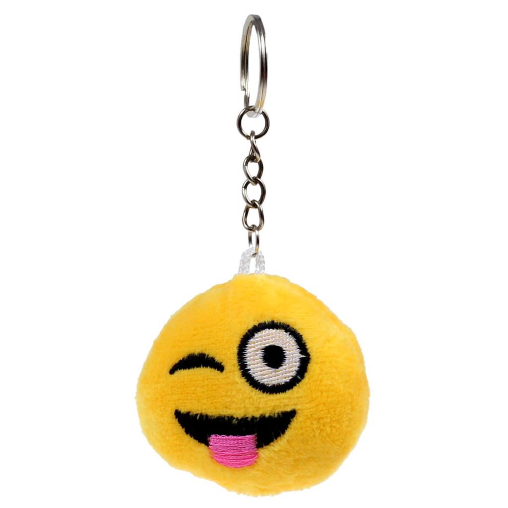 Brelok, Breloczek Do Kluczy Pluszowy Emotka, Emoji, Różne Wzory 12 Szt.