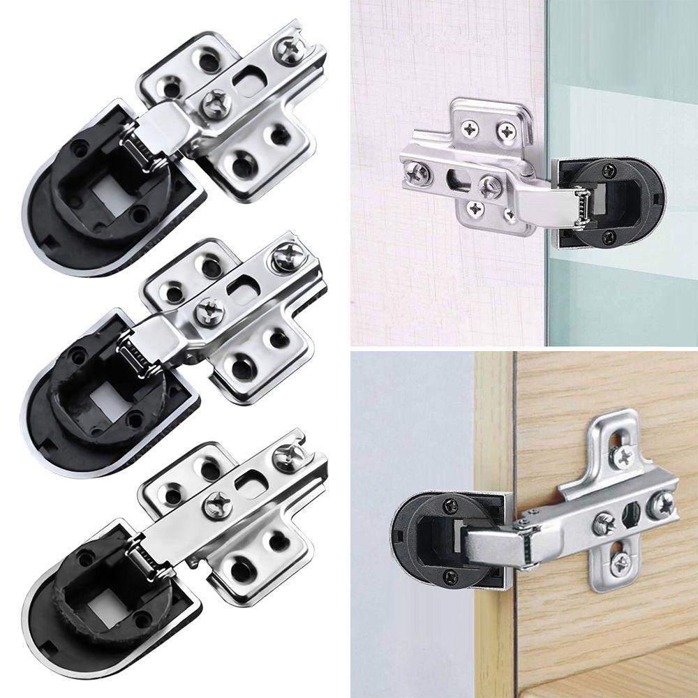 No Hole Hardware Window Accessories Glass Door Hinge Cabinet Hinge Clip Furniture Supplies