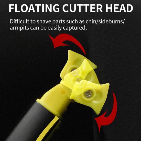 Мужская электробритва, двустороннее лезвие, водонепроницаемая перезаряжаемая мини-бритва для путешествий, портативный триммер для волос, инструмент для удаления бороды, подарок отцу и парню
