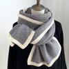 Large Winter Scarf Thicken Plush Neckerchief Fashion Knitted Scarfs  Autumn