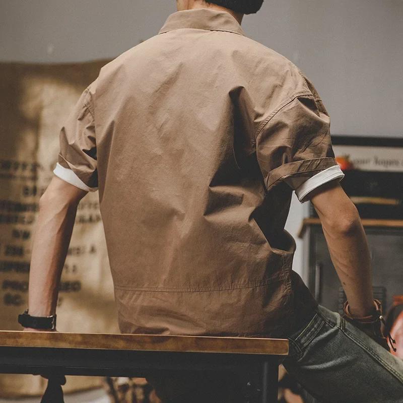 Мужская футболка-поло модного бренда, лето 2022 г., с короткими рукавами и воротником до половины рукава