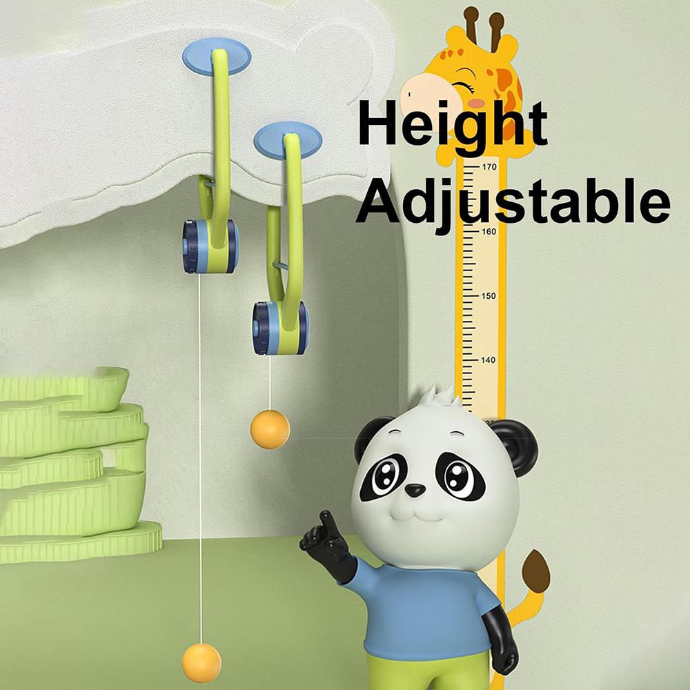 Adjustable Hanging Table Tennis Trainer Portable Set with Racket and Balls