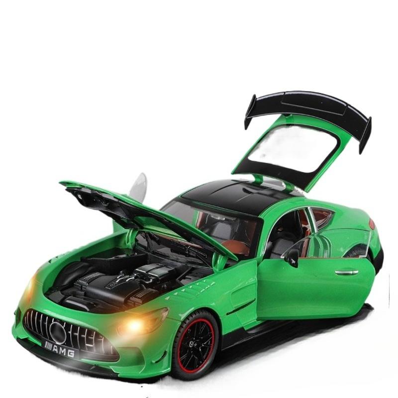 1/18 BENZ AMG крутая спортивная машина, модель из сплава, крутой звук и свет, детализированный салон, воссоздание деталей, изысканное настольное украшение