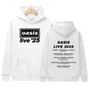 2025 O-Oasis Live 25 Tour Print Hoodie Men's Retro Long Sleeve Fashion Sweatshirt Unisex Fleece Loose Pullover Hooded Streetwear