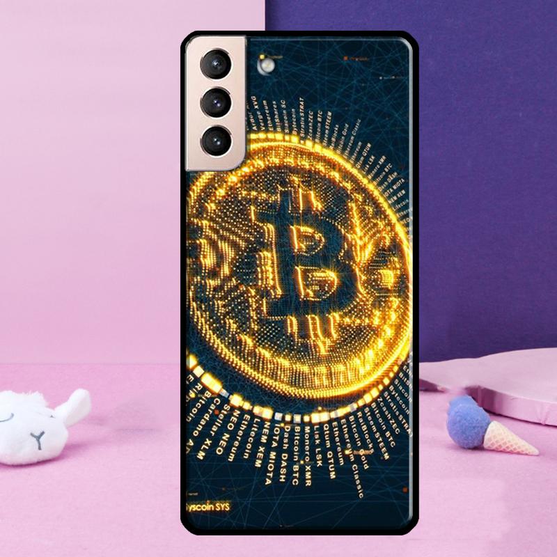 Чехол для телефона Bitcoin BTC для Samsung Galaxy S25 S24 Ultra S9 S10 S20 S21 S22 Plus S23 FE S24 FE