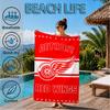 Detroit Red Wings Crest Beach Towel, Super Soft Microfiber, Perfect Gift for Her/Him, Birthday, for Pool, Beach, Travel, Decor Beach Party