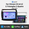 Беспроводной CarPlay Android Auto Car Radio для Citroen C4 LA LC C-Triomphe C-Quatre 2004 2005 2006 - 2014 GPS Autoradio 4G WIFI DSP