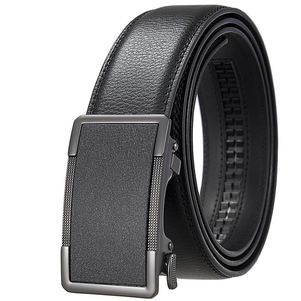 1 шт. матовый мужской ремень с пряжкой, деловой модели, ремень с автоматической пряжкой Ly36-35603-1