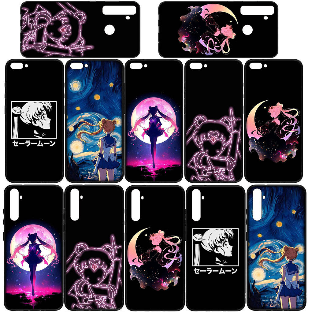 Чехол для iPhone 16 15 Xiaomi Redmi Note 14 13 12 11 Pro Max X 8 9 16e Samsung Galaxy S25 S24 S23 Moto OPPO Huawei Girl Lovely Sailor Moon Phone Case