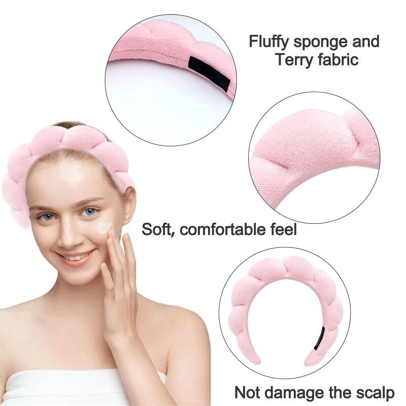 Bubble SpongeHair Band Модные женские туфли по уходу за кожей Макияж Душ Обруч для волос Пышный обруч для волос Ретро ленты для волос Мягкая повязка для волос Головные уборы
