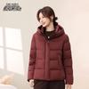 XueZhongFei Women's Winter Hooded Short Down Jacket