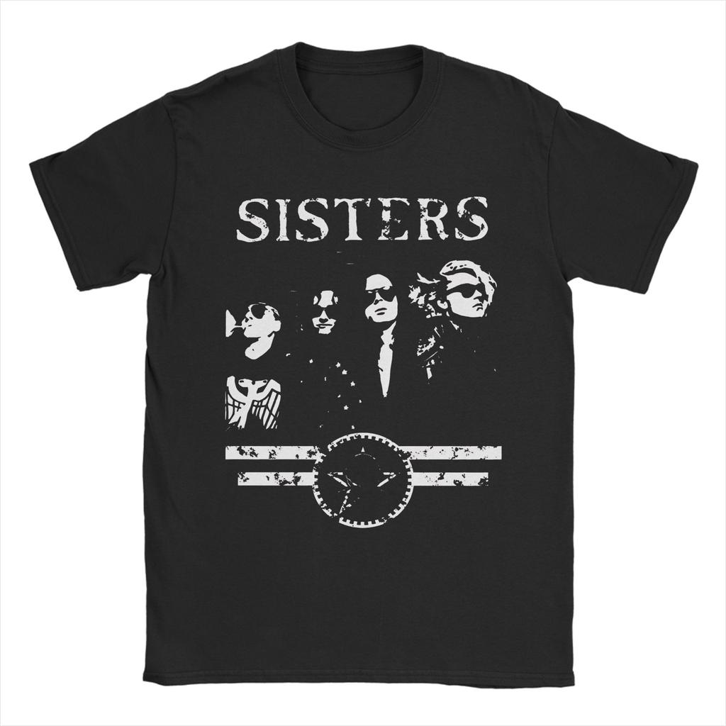 Mens TShirt The Sisters of Mercy Humorous Cotton Tees Short Sleeve T Shirt Round Neck Tops Summer