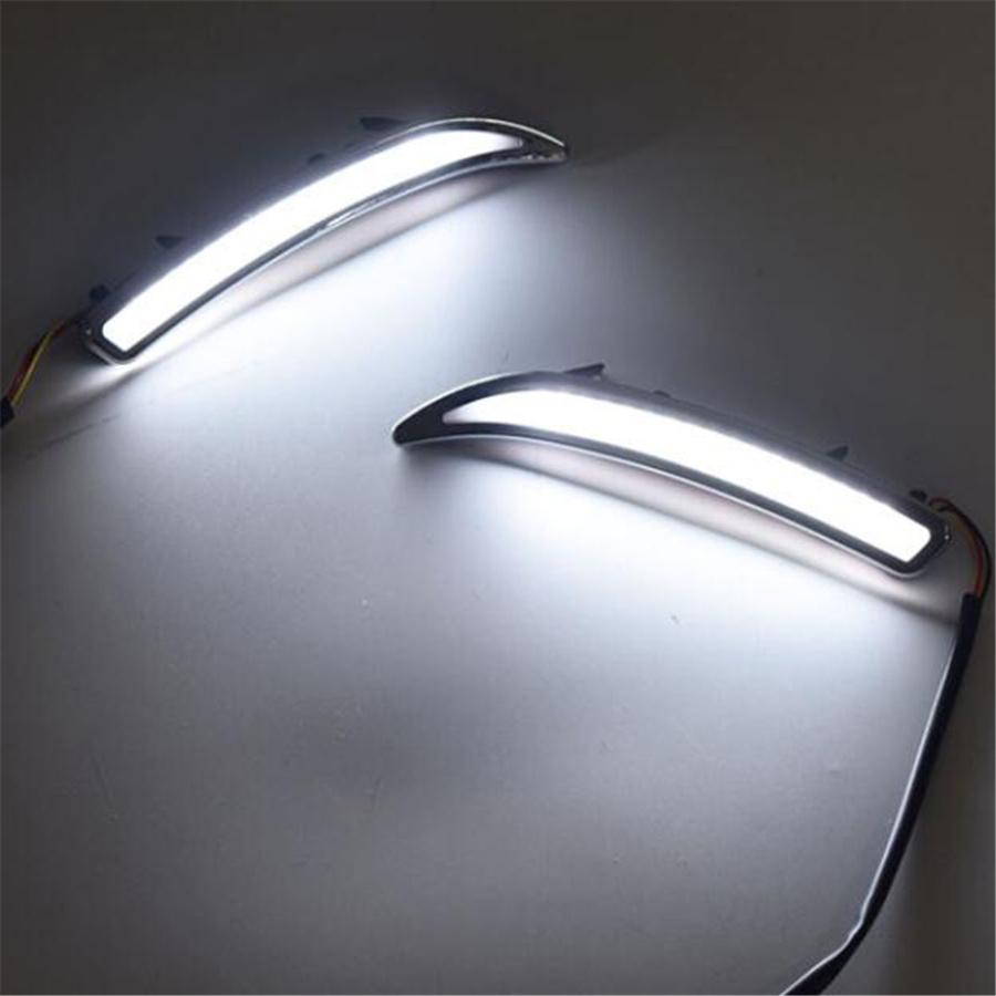 2x LED Front Bumper Turn Signal Fog Light DRL Lamp For Buick Regal GS 2008-2017