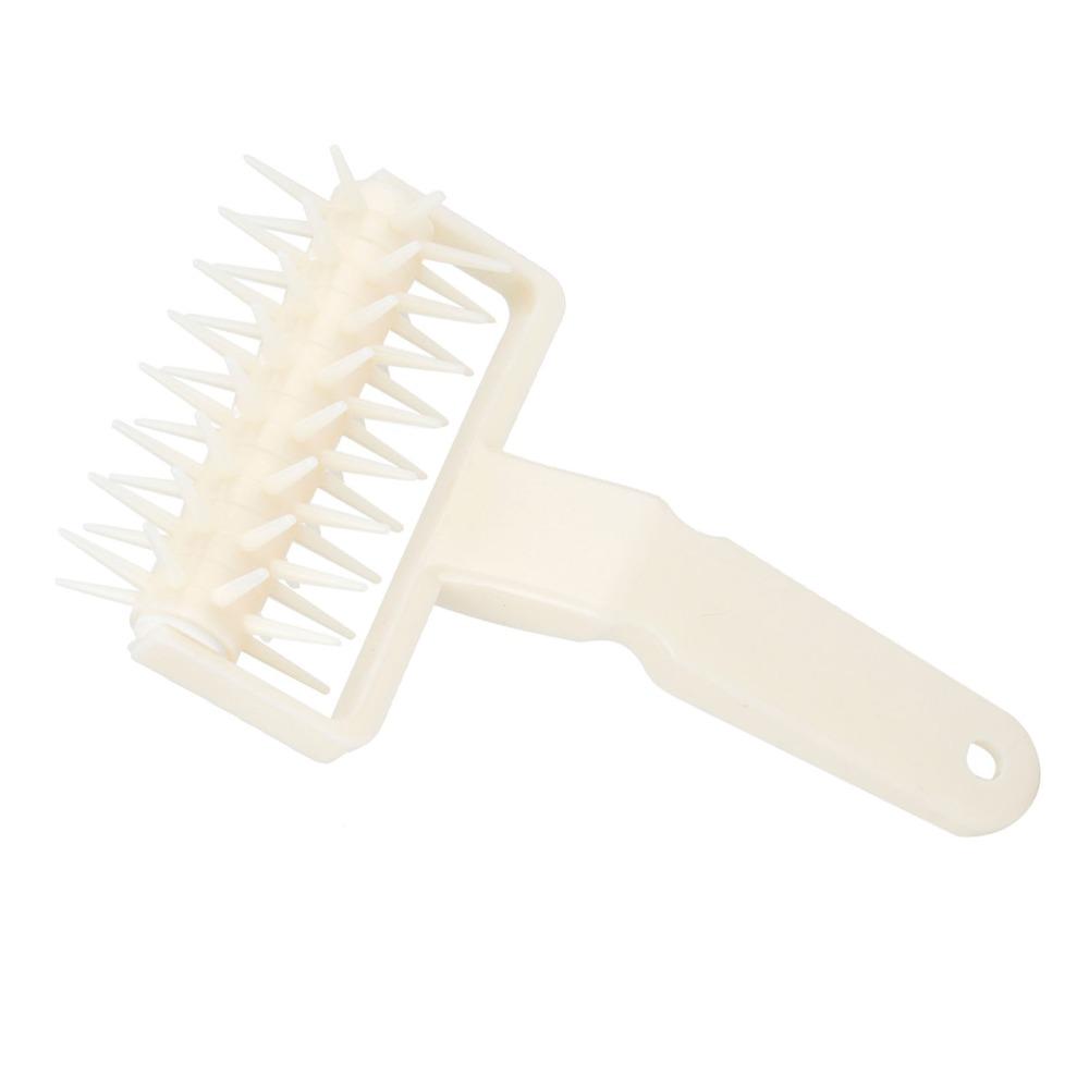 PP Pizza Dough Docker Spiked Rolling Head Pastry Roller Portable Cake Hole Punch Pie Crust