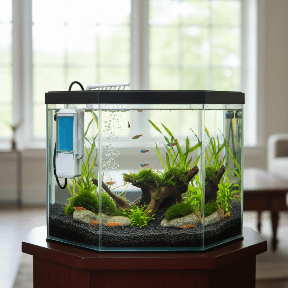 3-in-1 USB Fish Tank Filter Silent Submersible Pump Diving Oxygen Pump Betta Fish Tank