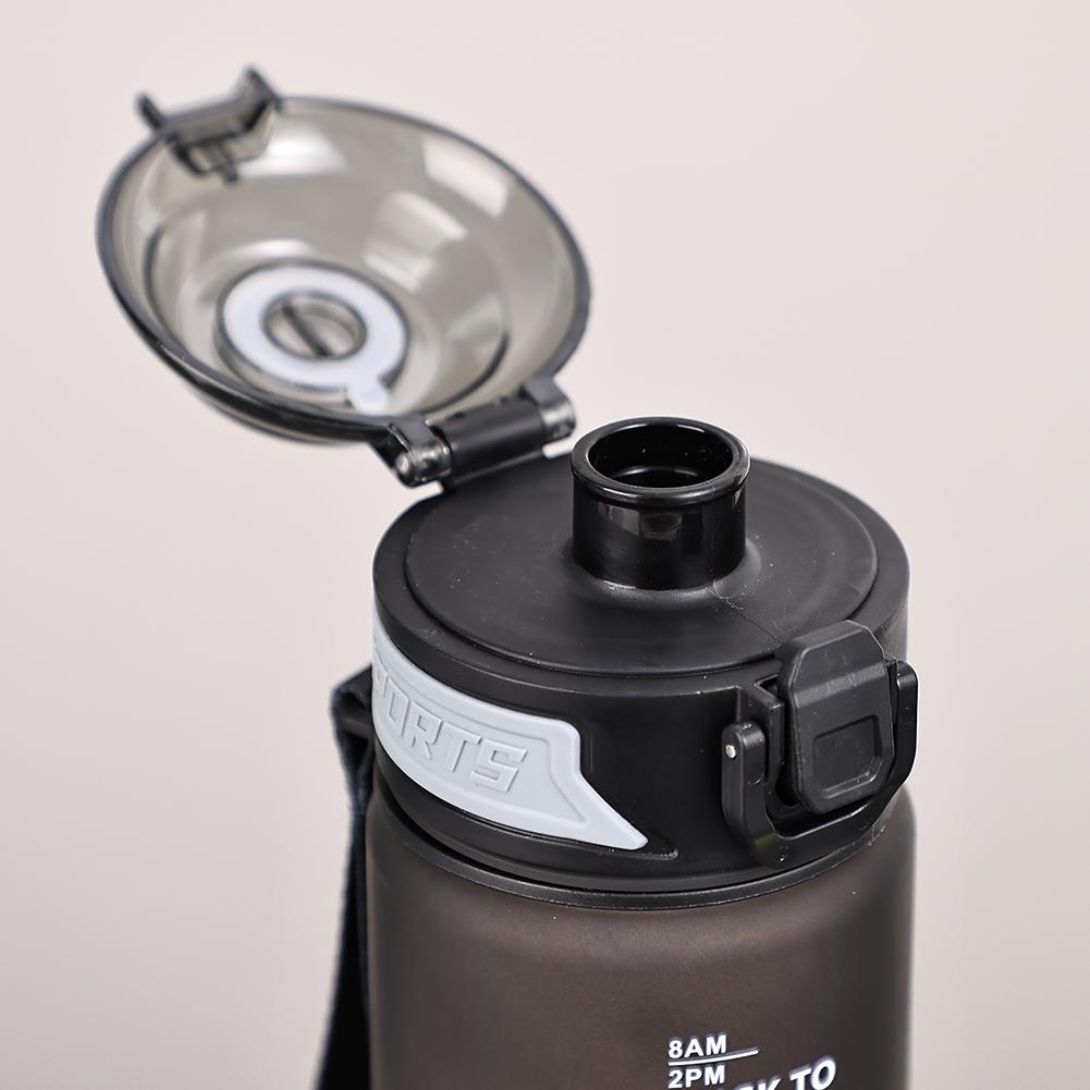 Бутылка для воды градиентной формы большой емкости 1000 мл, питьевая бутылка с трубочкой, 1 литр, герметичная, с маркером времени для фитнеса, спортзала, на открытом воздухе