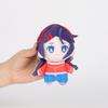 MiSide Mita Plush Toy  Kawaii Purple Hair Anime Girl Stuffed Doll Soft Plushie with Red Outfit Perfect for Game Fans Kids Gifts  Backpack Accessories