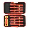 13Pcs 1000V Insulated 13Pieces Screwdriver Set Slotted Magnetic Screw Driver Bit Tool for Electrician