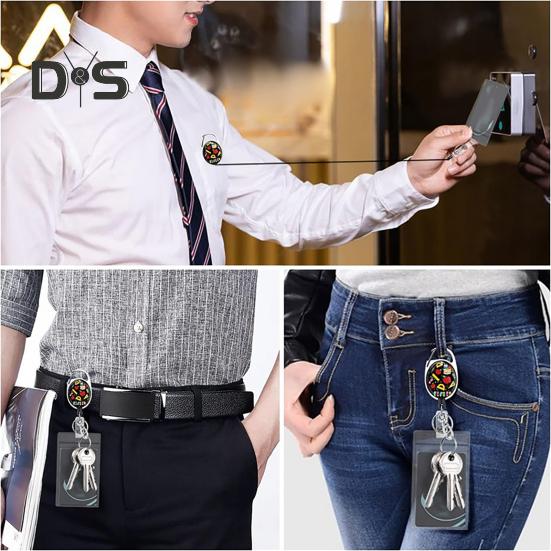 Держатель для удостоверения личности с ремешком для учителя, вертикальный брелок для бейджа и брелок для медсестры, учителя, сотрудника службы безопасности