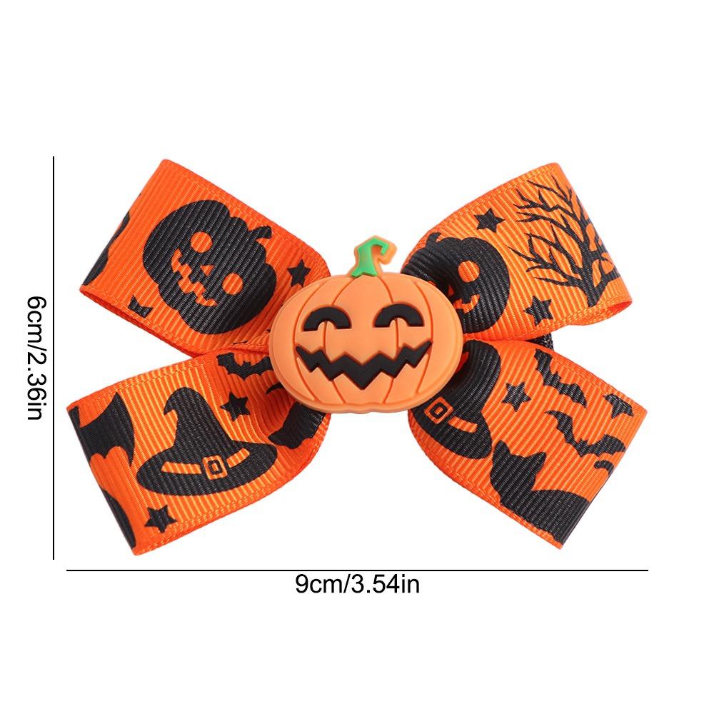 Заколка для волос в виде глазного яблока и тыквы, забавная заколка для волос в виде летучей мыши и утконоса, модная заколка для волос в виде банта на Хэллоуин для вечеринки