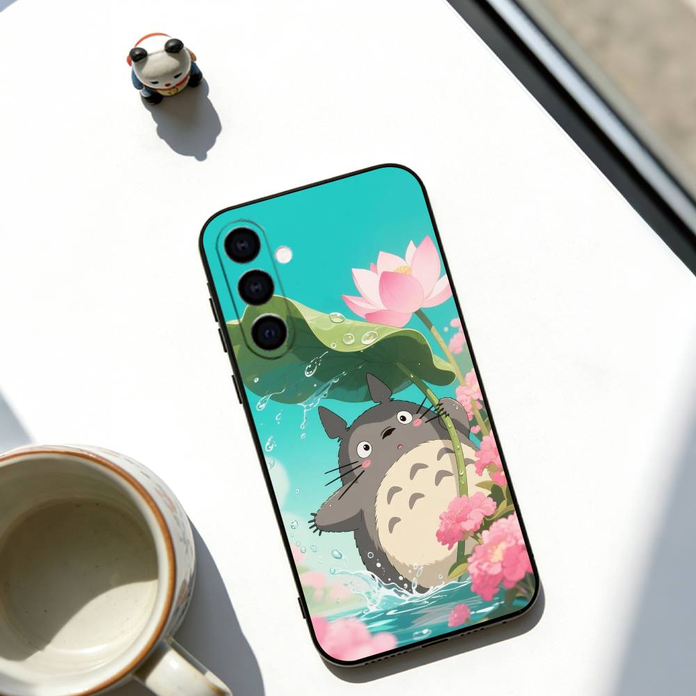 Чехол для телефона Мой сосед Тоторо Мягкий черный Для Samsung Galaxy A73,A72,A71,A70,A53,A52,A51