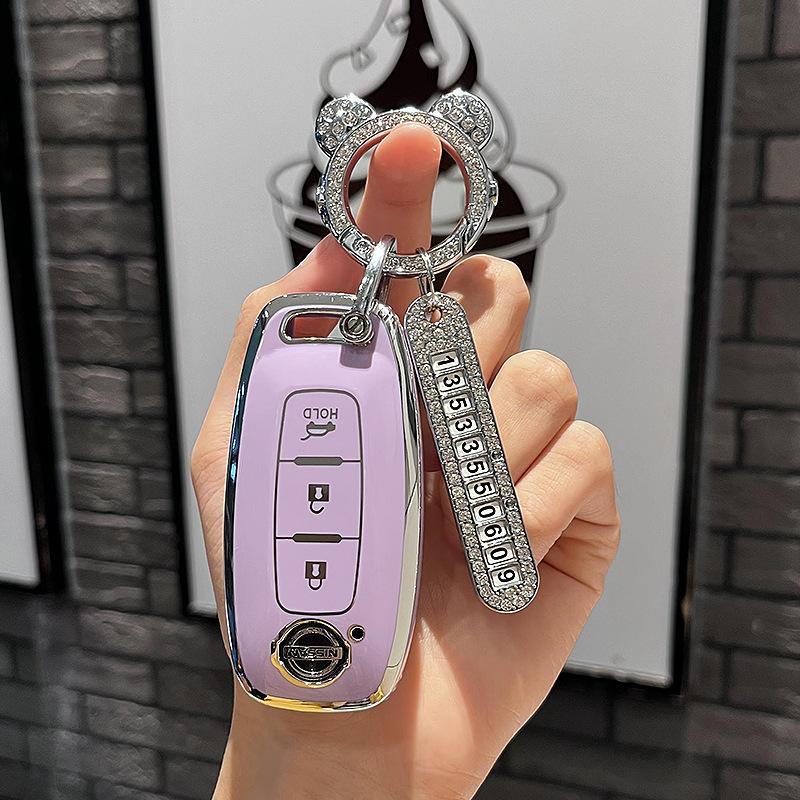 Специальный чехол для ключей Nissan Teana2023Новый высококачественный защитный чехол для пряжки сумки