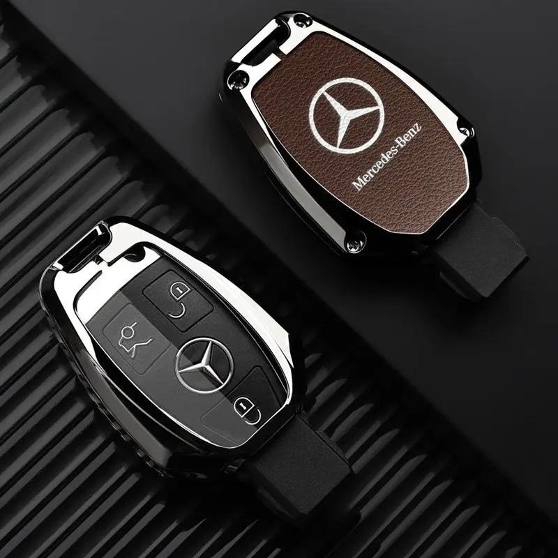 RPO5 Car Alloy Key Case Key Bag Shell Key Chain Mercedes-Benz A C E G S V Class CLA CLS GLA GLC GLE GLK Vito Sprinter SL SLK Viano ML