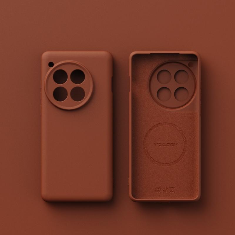 Для беспроводной зарядки Magsafe Мягкий жидкий силиконовый чехол для телефона для Oneplus 13 13R 12 Магнитный тонкий защитный чехол-накладка