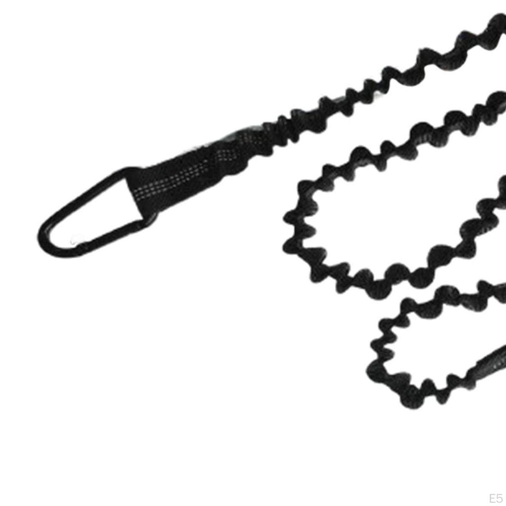 Страховочный лиш для весла каяка, выдвижной банджи-шнур, страховка для удочки, надежный шнурок для SUP