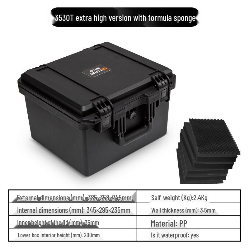 Пластиковый водонепроницаемый ударопрочный защитный бокс для камеры и оборудования