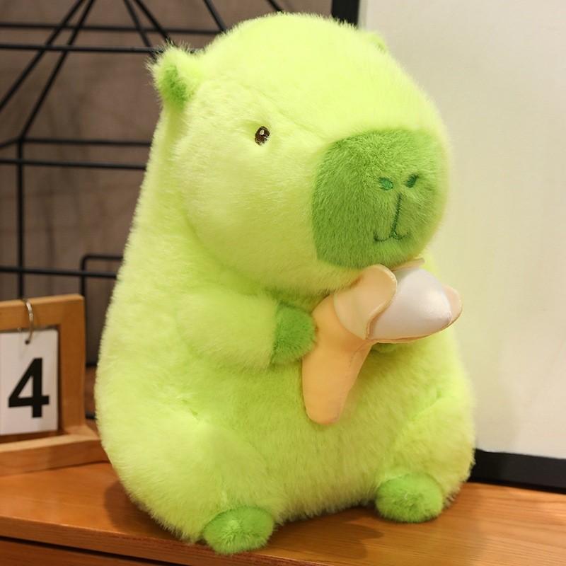 Capybara Plushie Soft With Bananas Decorate For Kids And Collector Plush