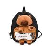 Chic Capybara Plush Backpack Versatile Unisex School Bag For Trendy Girls And Boys