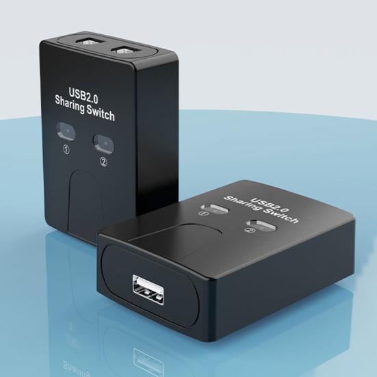 USB KVM-переключатель Выход 2 в 1 Высокоскоростная передача данных с кнопочным разъемом Play Простое управление устройствами для совместного использования компьютера Мышь Клавиатура Принтер