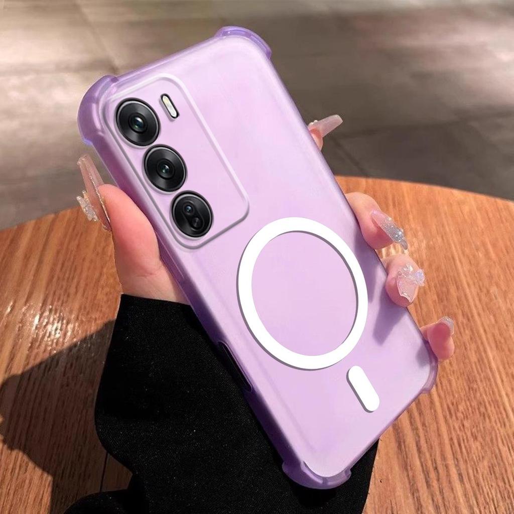 Матовый прозрачный чехол-желе с защитой от отпечатков пальцев для OPPO Reno12 Pro 5G, противоударный чехол для телефона