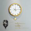 Wall Silent Pendulum Quartz Clock Movement, Pendulum Clock Mechanism Parts Motor Replacement Diy Re -GT