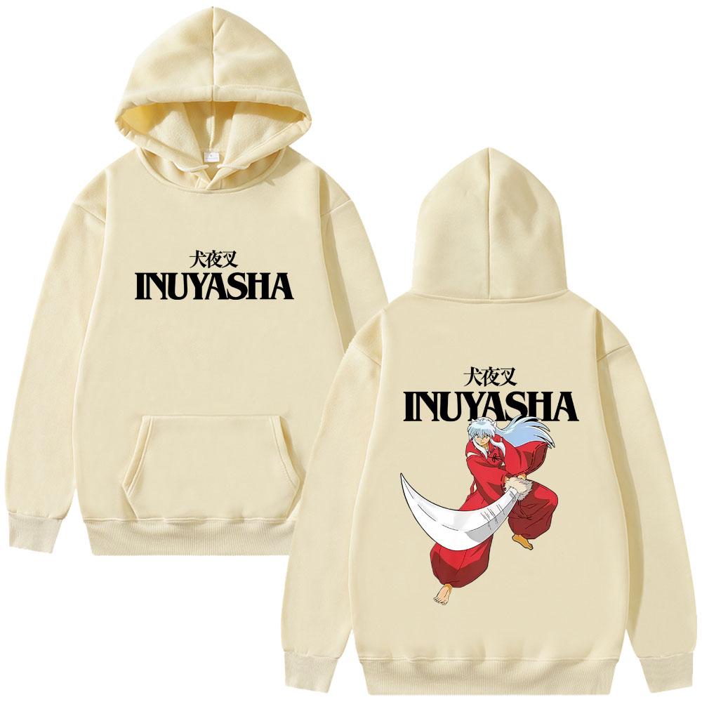 Anime Inuyasha Graphic Hoodie Wo Fashion Casual Oversized Pullover Hoodies Unisex Cartoon Harajuku Hooded Sweatshirt