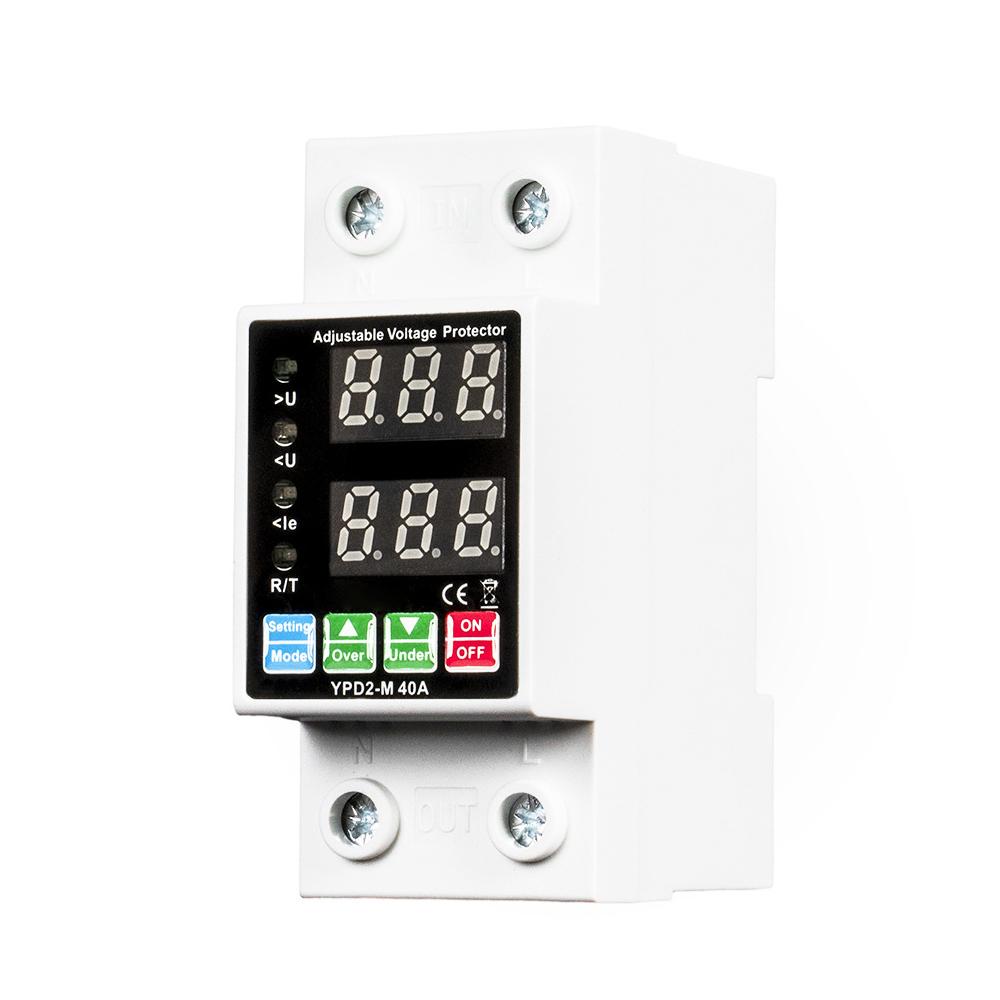 Двойные дисплеи Самовосстанавливающийся протектор Перенапряжение Пониженное напряжение Регулируемый по току Автоматический выключатель Автоматический переключатель повторного включения